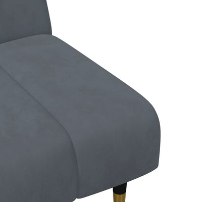 2 Piece Sofa Set Dark Grey Velvet Payday Deals