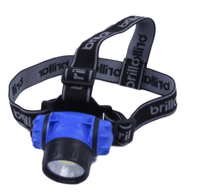 3 Mode Headlamp w COB LED Head Torch Adjustable Headband Wide Beam Light Camping Running