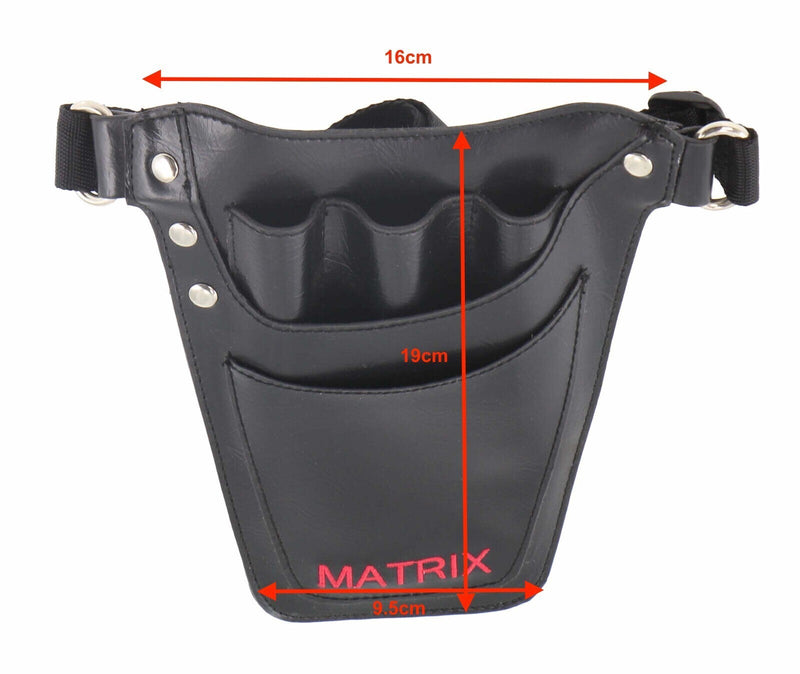 MATRIX Leather Tool Belt Barber Hairdressing Pouch Scissor Waist Pouch Bag