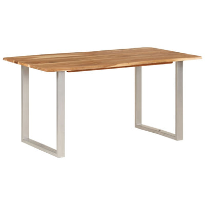 Dining Table 160x80x76 cm Solid Acacia Wood