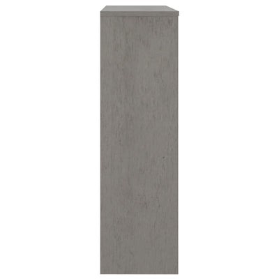 Top for Highboard Light Grey 90x30x100 cm Solid Wood Pine