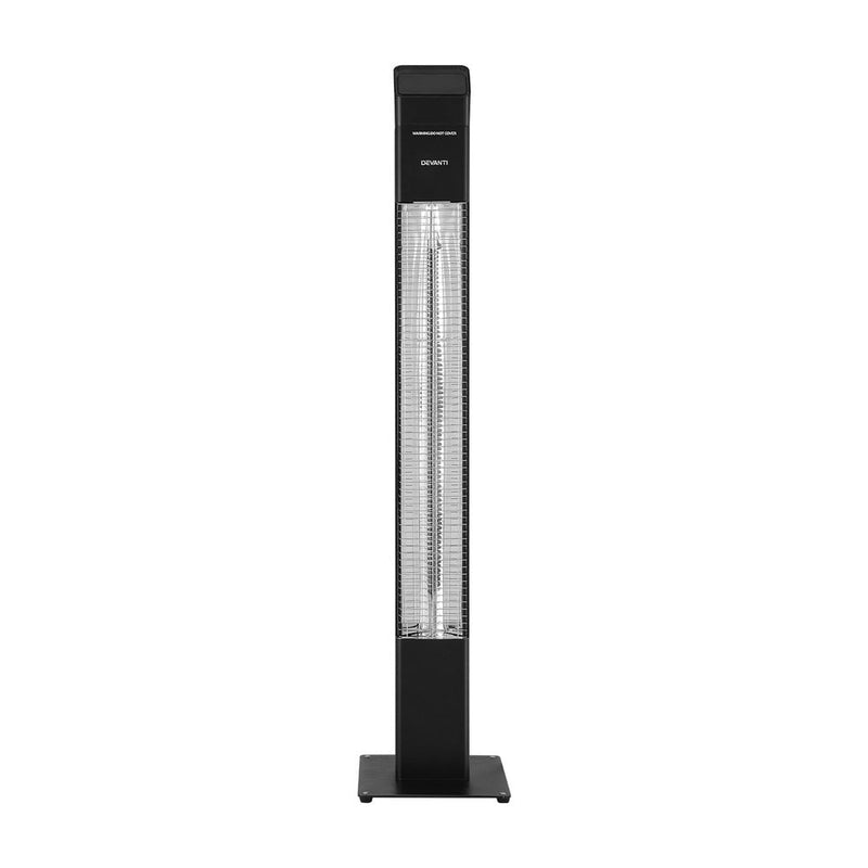 Devanti Radiant Tower Heater Electric Portable Remote Control 2000W Heating