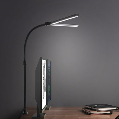 GOMINIMO 24W Double Head LED Desk Lamp with 5 Color Modes (Black)GO-SDL-102-YS