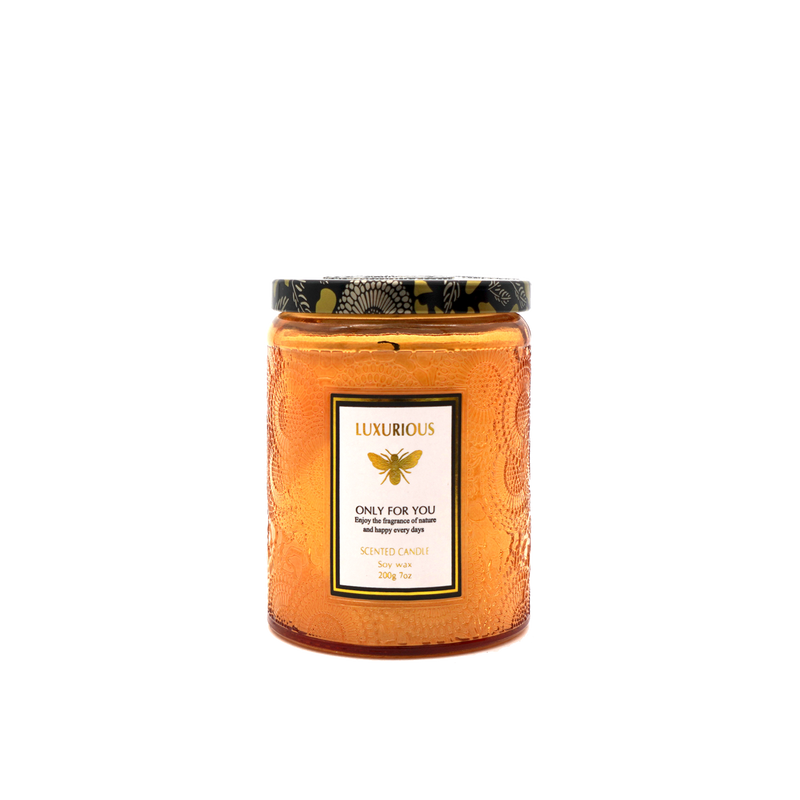 Faubourg Embossed Scented Candle amber