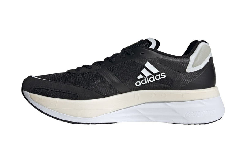 Adidas Mens Adizero Boston 10 Shoes Runners Running - Black/White/Gold Payday Deals