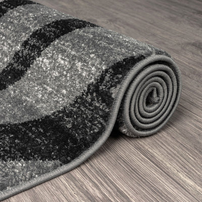 Adore Geometric Textural Rug - Grey - 200x290 Payday Deals