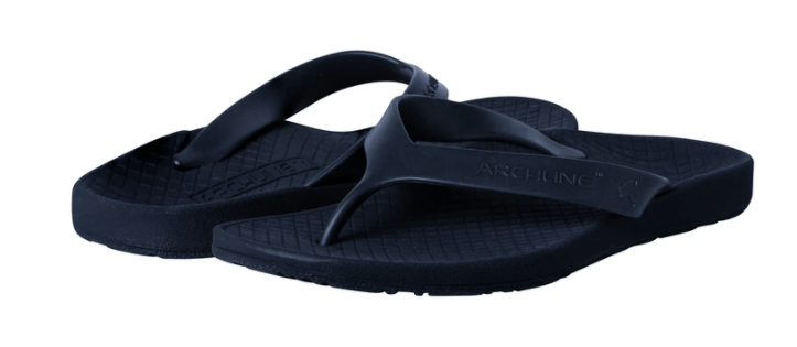 ARCHLINE Flip Flops Orthotic Thongs Arch Support Shoes Medical Footwear - Navy Payday Deals