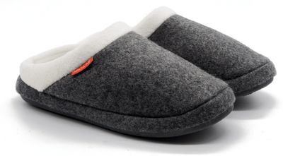 ARCHLINE Orthotic Slippers Slip On Arch Scuffs Orthopedic Moccasins - Grey Marle - EUR 37