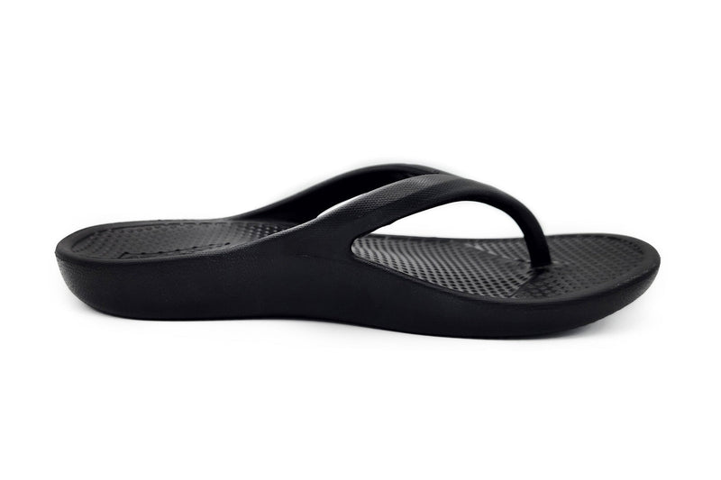 Archline Rebound Orthotic Foam Thongs Arch Support Flip Flops Orthopedic - Black Payday Deals