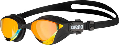 Arena Cobra Tri Swipe Tri Mirrored Goggles Swimming Swim Glasses - Yellow/Black