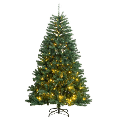 Artificial Hinged Christmas Tree 300 LEDs 210 cm