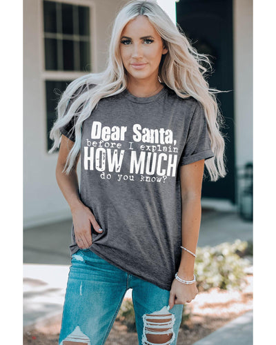 Azura Exchange Christmas Funny Saying Print T-Shirt - L Payday Deals