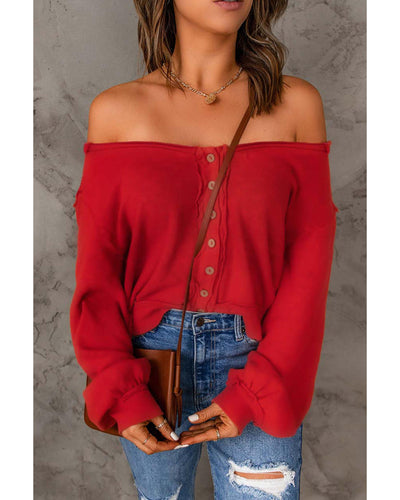 Azura Exchange Distressed Knit Patched Top - M Payday Deals
