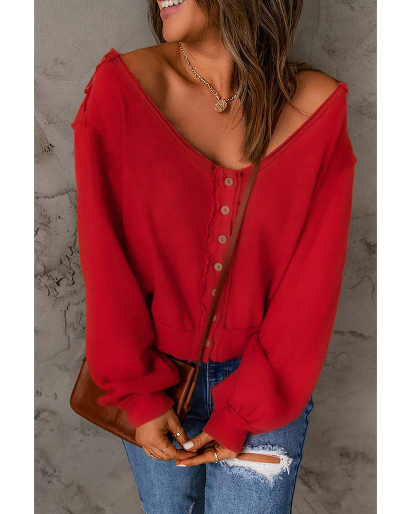 Azura Exchange Distressed Knit Patched Top - S Payday Deals