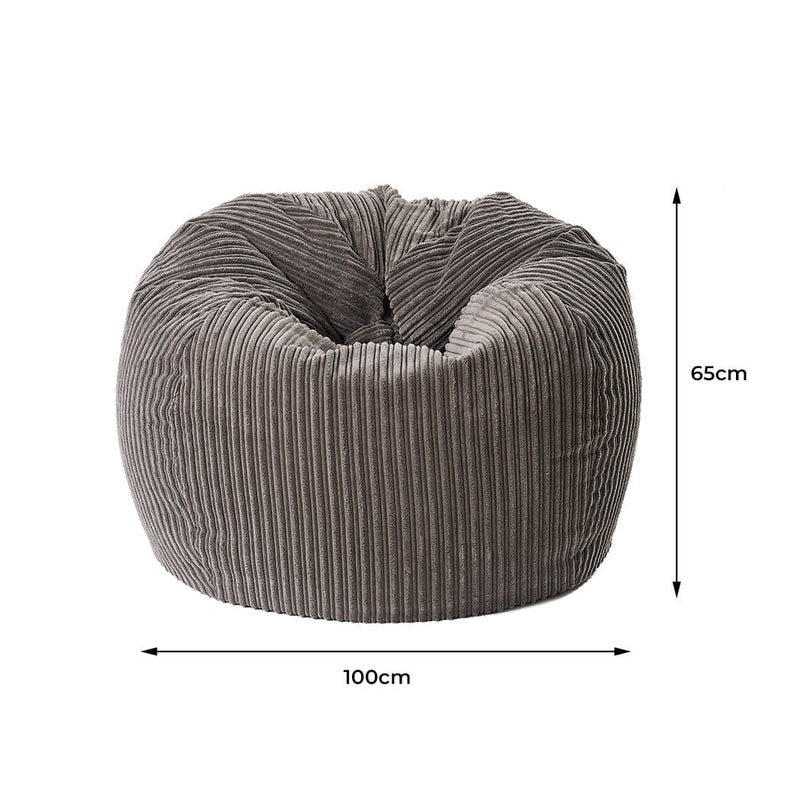 Bean Bag Beanbag Large Indoor Lazy Chairs Couch Lounger Kids Adults Sofa Cover Payday Deals