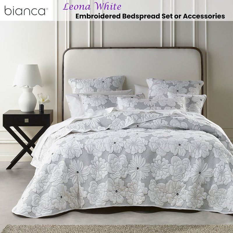 Bianca Leona White 4 Pcs Bedspread Set Queen Payday Deals