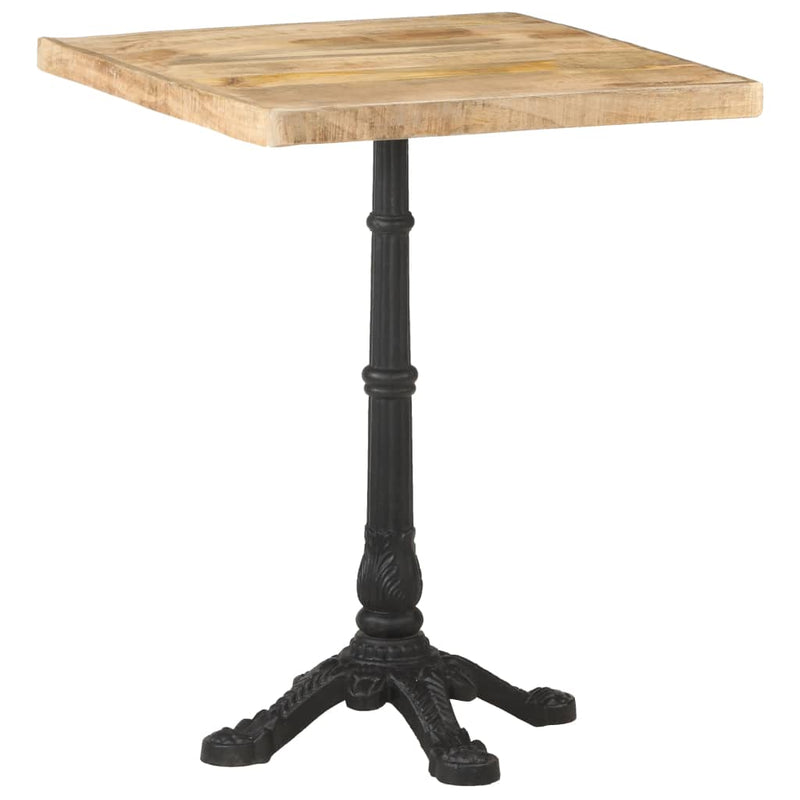 Bistro Table 60x60x77 cm Rough Mango Wood Payday Deals
