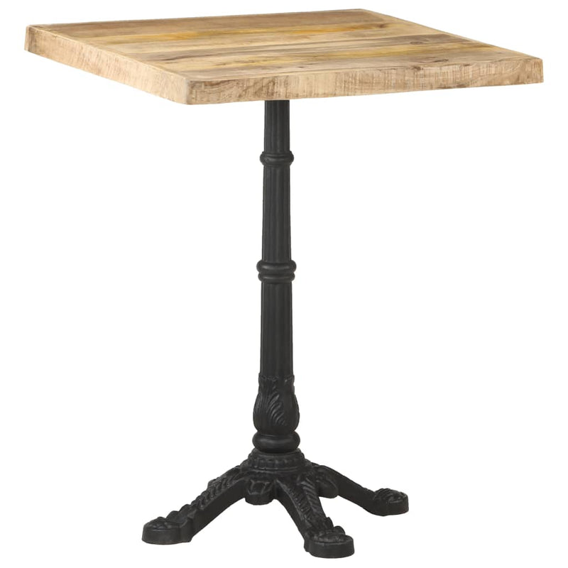 Bistro Table 60x60x77 cm Rough Mango Wood Payday Deals