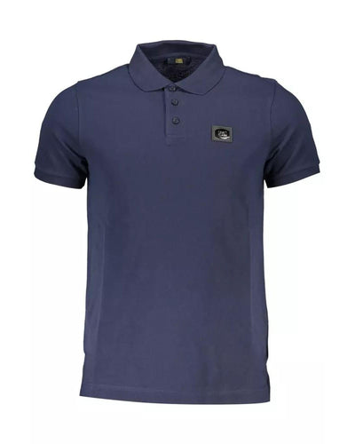 Cavalli Class Men's Blue Cotton Polo Shirt - XL