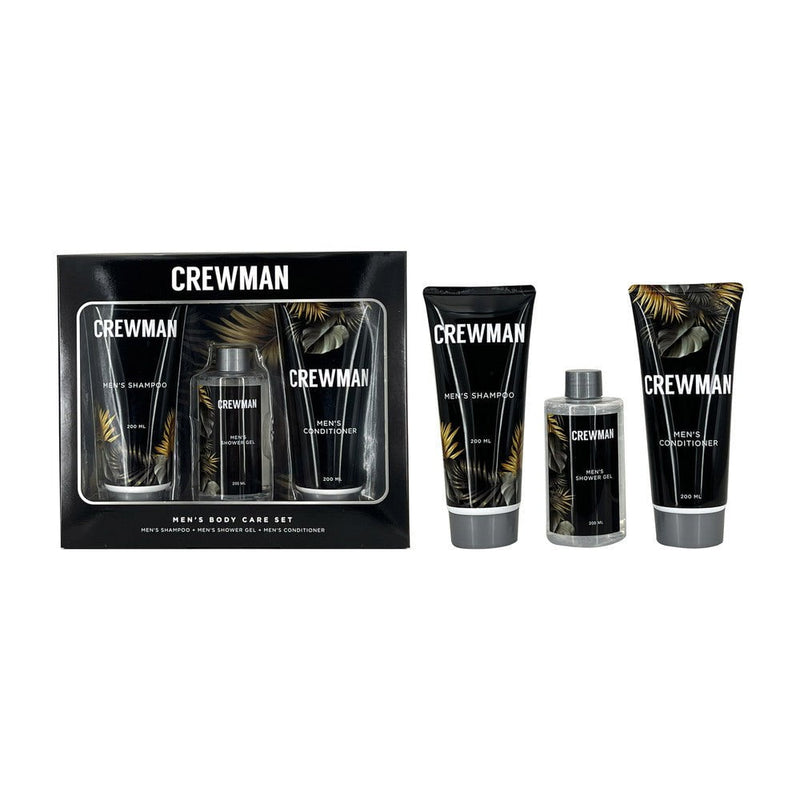 Crewman Mens Shampoo 200ml Conditioner 200ml Shower Gel 200ml Body Care Gift Set Payday Deals