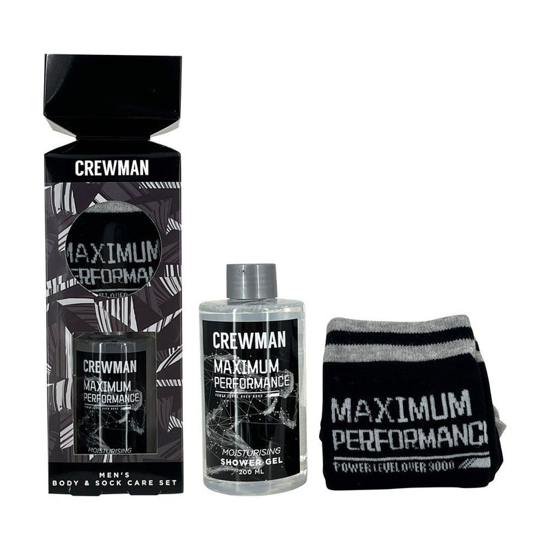 Crewman Mens Shower Gel 200ml and Knitting Socks 2 Piece Body Care Gift Set Payday Deals
