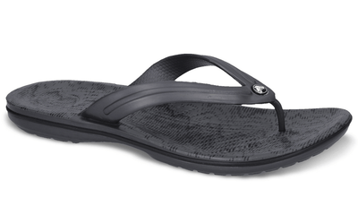 Crocs Flip Flops Thongs Crocband Cardio Wave Flip Relaxed Fit - Graphite/Black Payday Deals