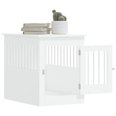 Dog Crate Furniture White 55x80x68 cm Engineered Wood Payday Deals