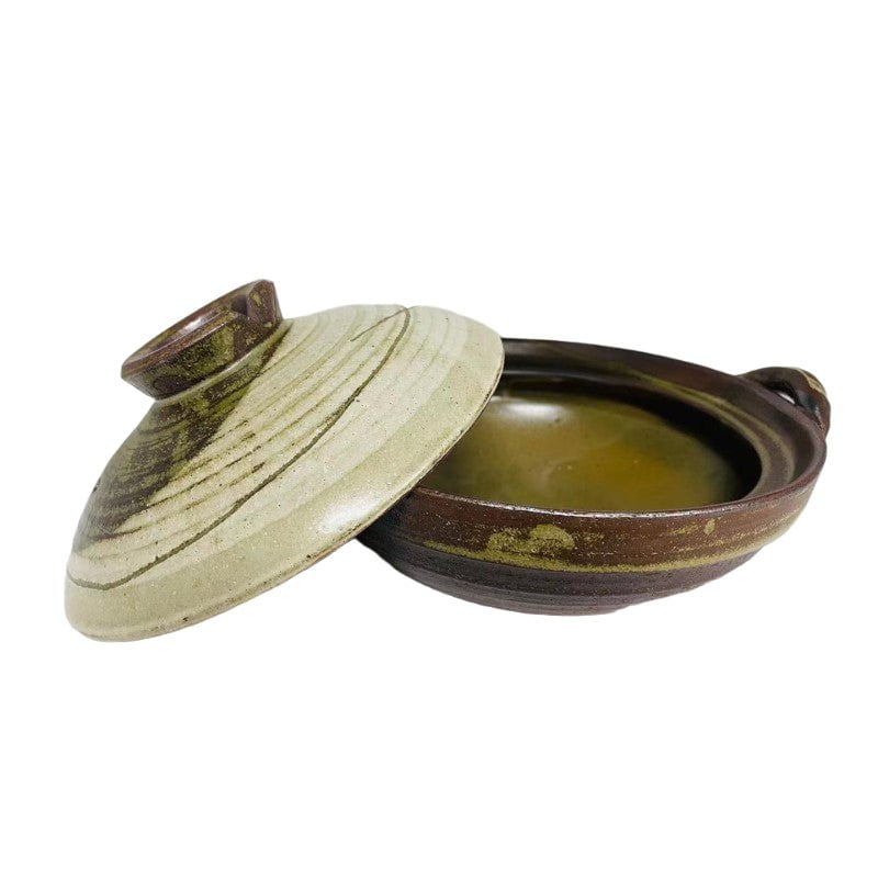 Donabe Japanese Kyoan 24.5cm Clay Pot Ceramic Hot Pot Casserole 