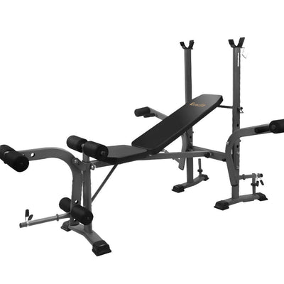 Everfit Multi Station Weight Bench Press Fitness Weights Equipment Incline Black Payday Deals