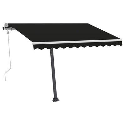 Freestanding Manual Retractable Awning 300x250 cm Anthracite Payday Deals