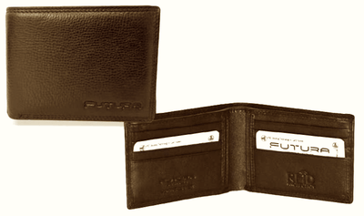 Futura Mens RFID Protected Slim Genuine Leather Wallet - Tan Payday Deals