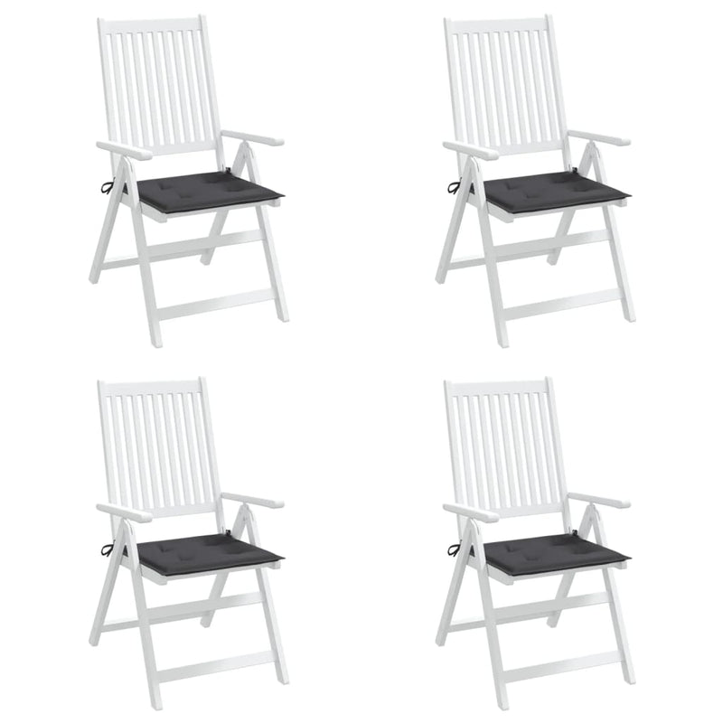 Garden Chair Cushions 4 pcs Anthracite 40x40x3 cm Payday Deals