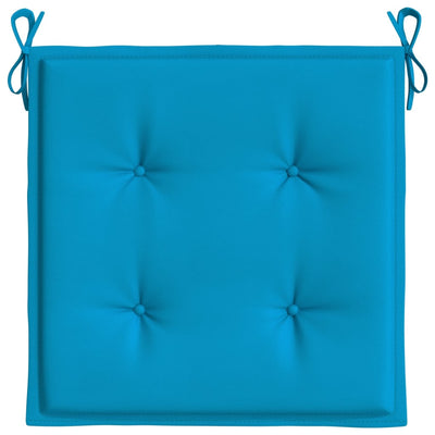 Garden Chair Cushions 6 pcs Blue 40x40x3 cm Fabric Payday Deals