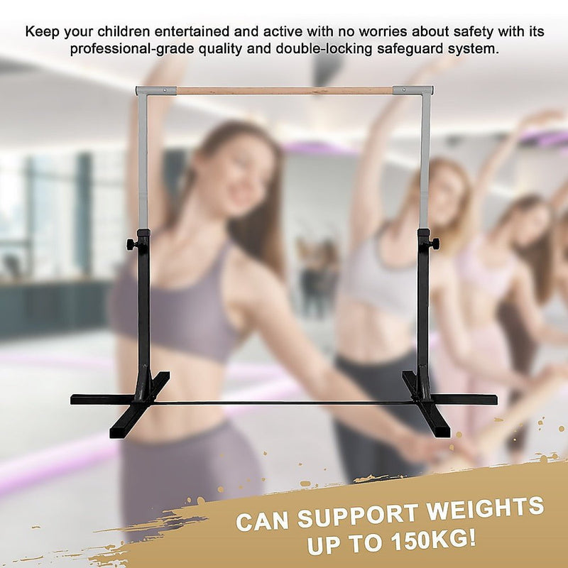 Gymnastics Training Bar Kids Adjustable Horizontal Kip Fitness Gym Equipment Payday Deals