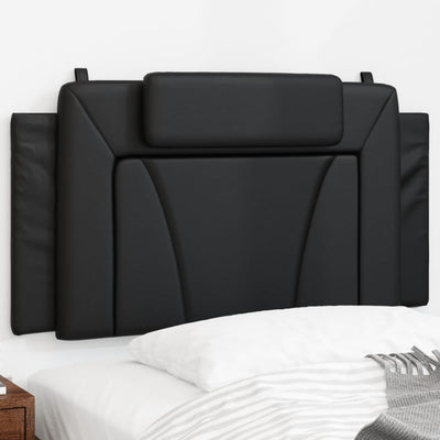 Headboard Cushion Black 107 cm Faux Leather