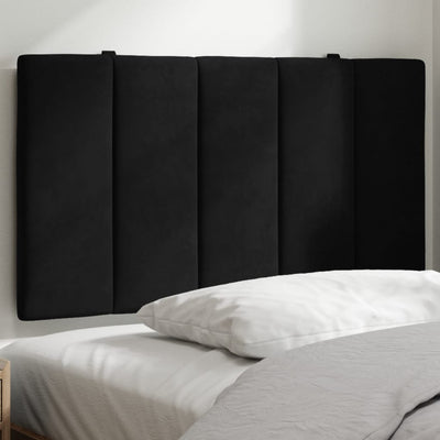 Headboard Cushion Black 90 cm Velvet