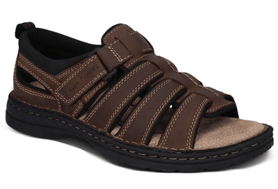 HUSH PUPPIES SPARTAN Mens Leather Wide Fit Comfort Sandals Shoes Slip On Payday Deals