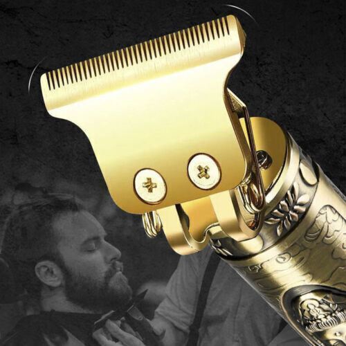 LCD Hair Clipper Barber Professional Electric Trimmer Shaver Beard Vintage - Gold Payday Deals