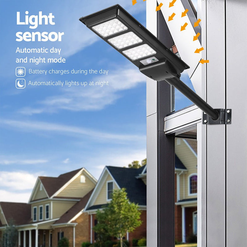 Leier 240 LED Solar Street Light Flood Motion Sensor Remote Payday Deals