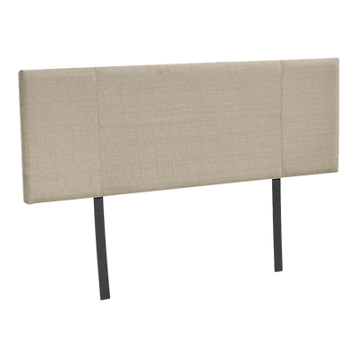 Linen Fabric Double Bed Headboard Bedhead - Beige Payday Deals