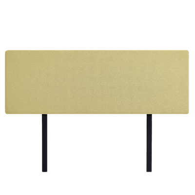 Linen Fabric King Bed Deluxe Headboard Bedhead - Sulfur Yellow