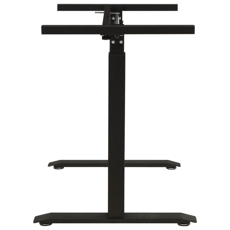 Manual Height Adjustable Standing Desk Frame Hand Crank Black Payday Deals