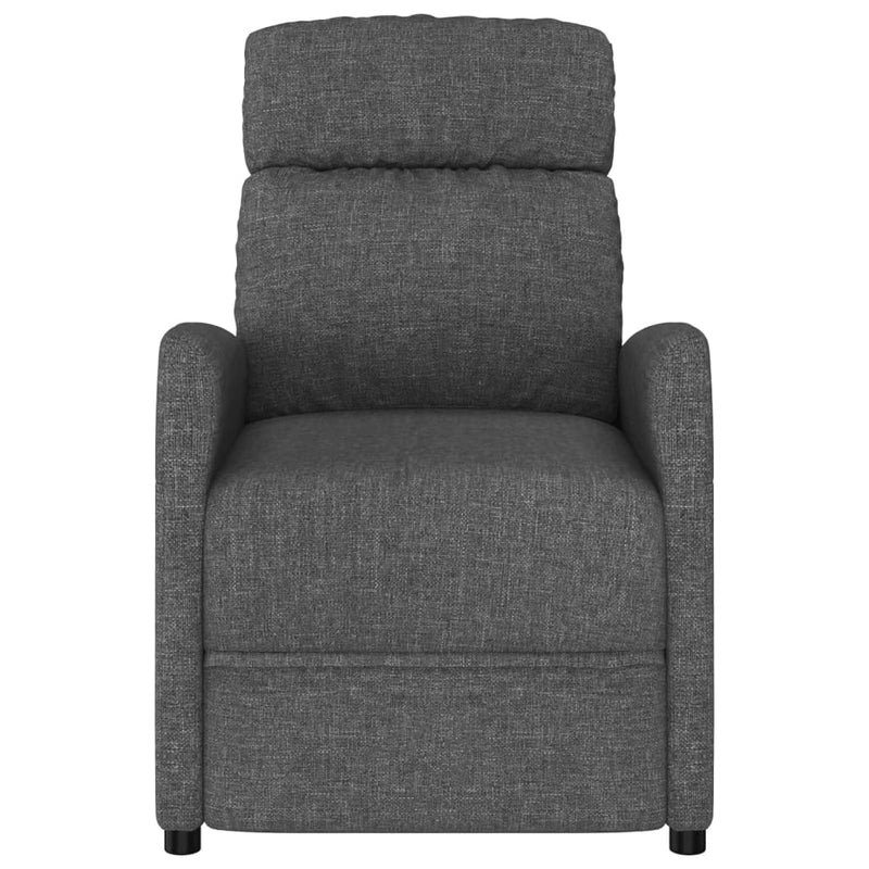Massage Reclining Chair Dark Grey Fabric Payday Deals