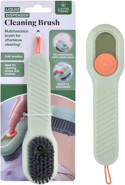 Multifunctional Liquid Shoe Brush Cleaners Soap Dispenser Cleaning Brush