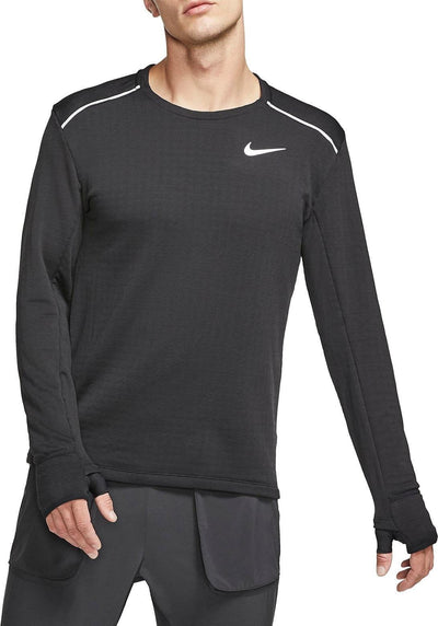 Nike Long Sleeve T-Shirt with Dry-Fit Technology - Black Payday Deals