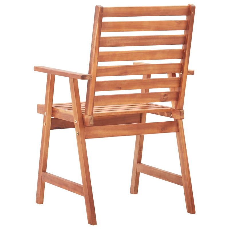 Outdoor Dining Chairs 2 pcs with Cushions Solid Acacia Wood Payday Deals