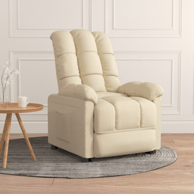 Recliner Cream Fabric Payday Deals