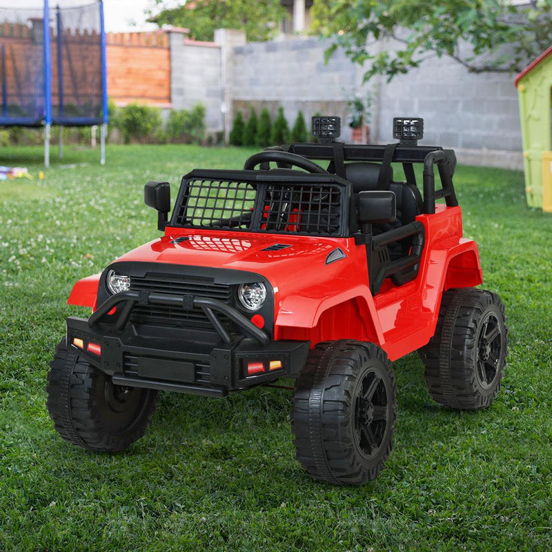 Rigo Kids Ride On Car Electric 12V Car Toys Jeep Battery Remote Control Red Payday Deals