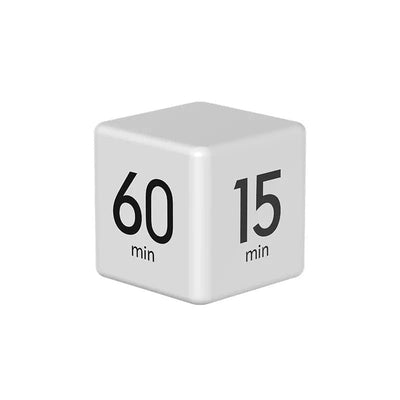 Rotation Cube Timer 15/20/30/60 Minutes Custom Countdown for Tasks Work Study
