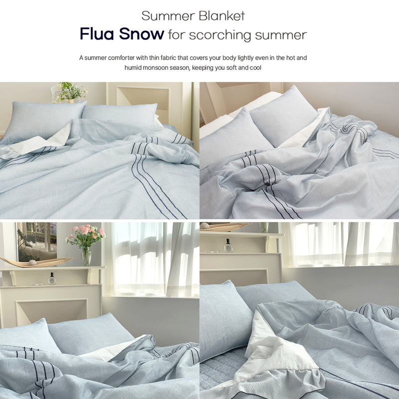 Saesom Queen White Flua Snow Comforter Set Cool Lightweight Quilt Bedspread Bedding Coverlet Payday Deals